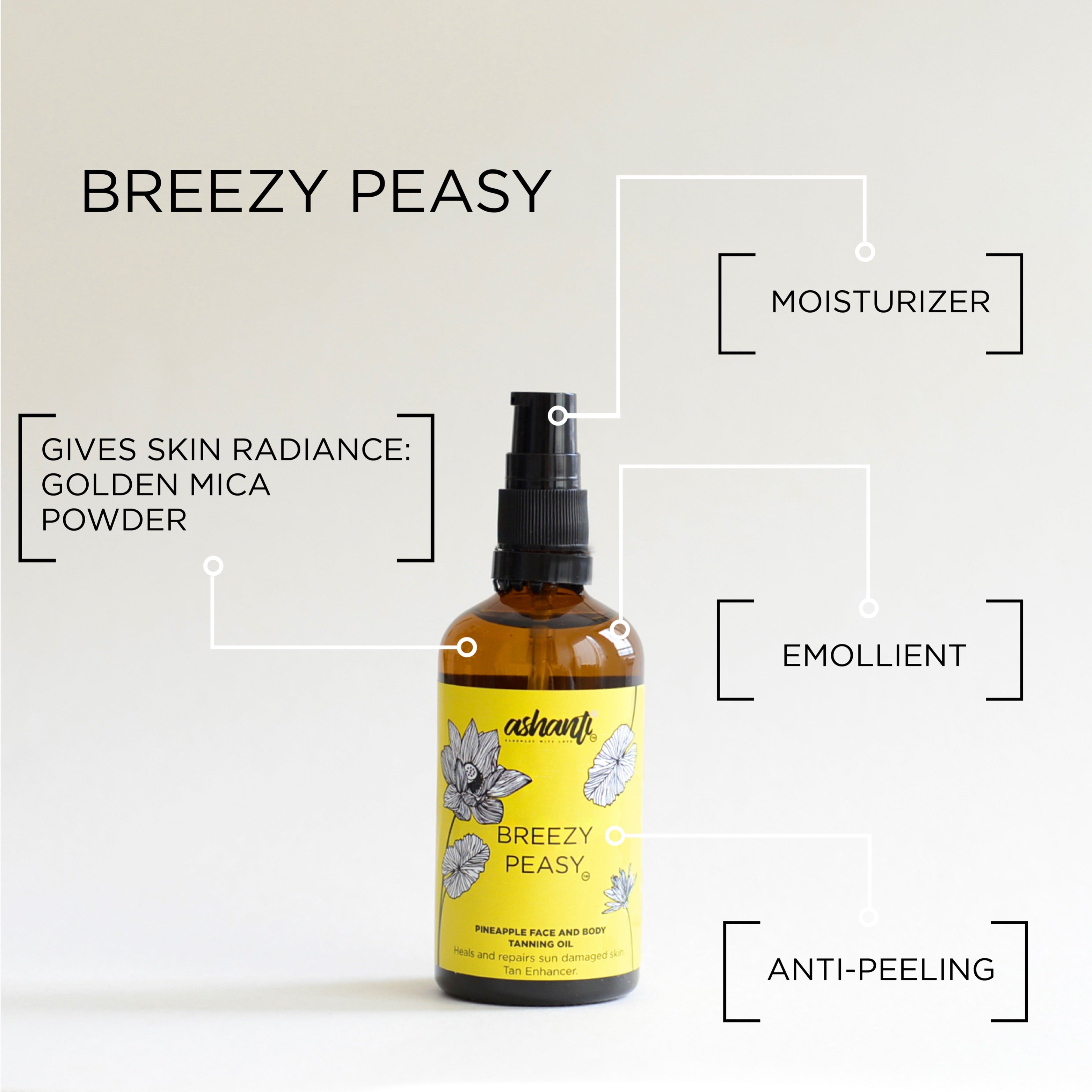 BREEZY PEASY! - PINEAPPLE FACE AND BODY TANNING OIL